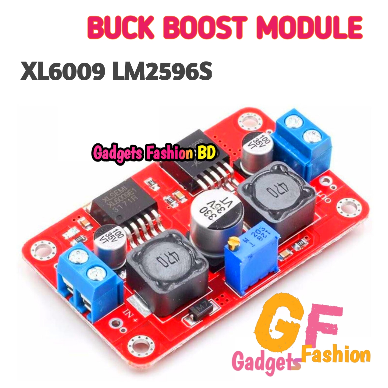 XL6009 LM2596S Automatic | C7A2 DC-DC Step-Up & Step-Down Power Converter Module | 1.25V26V To 3.5V28V | 3A