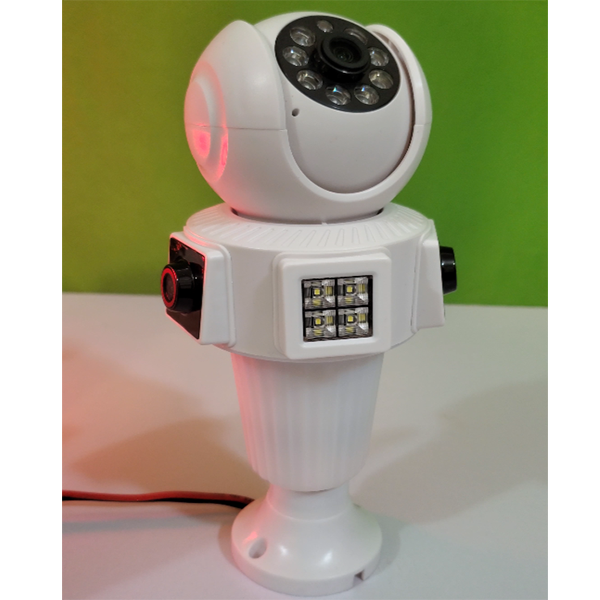 3 lense High-Quality PTZ Bulb System Camera - 360 Degree IP security Camera