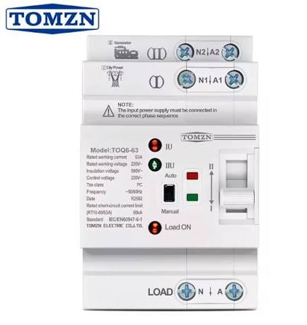 63A Dual Power Automatic Transfer Switch (ATS)