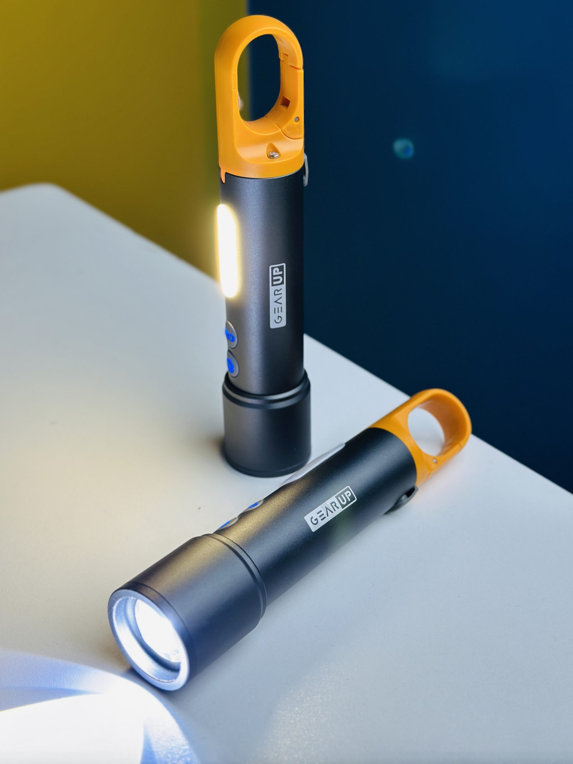 GearUP K57 Multifunctional Rechargeable Torch, Flashlight Zoomable LED Flashlight