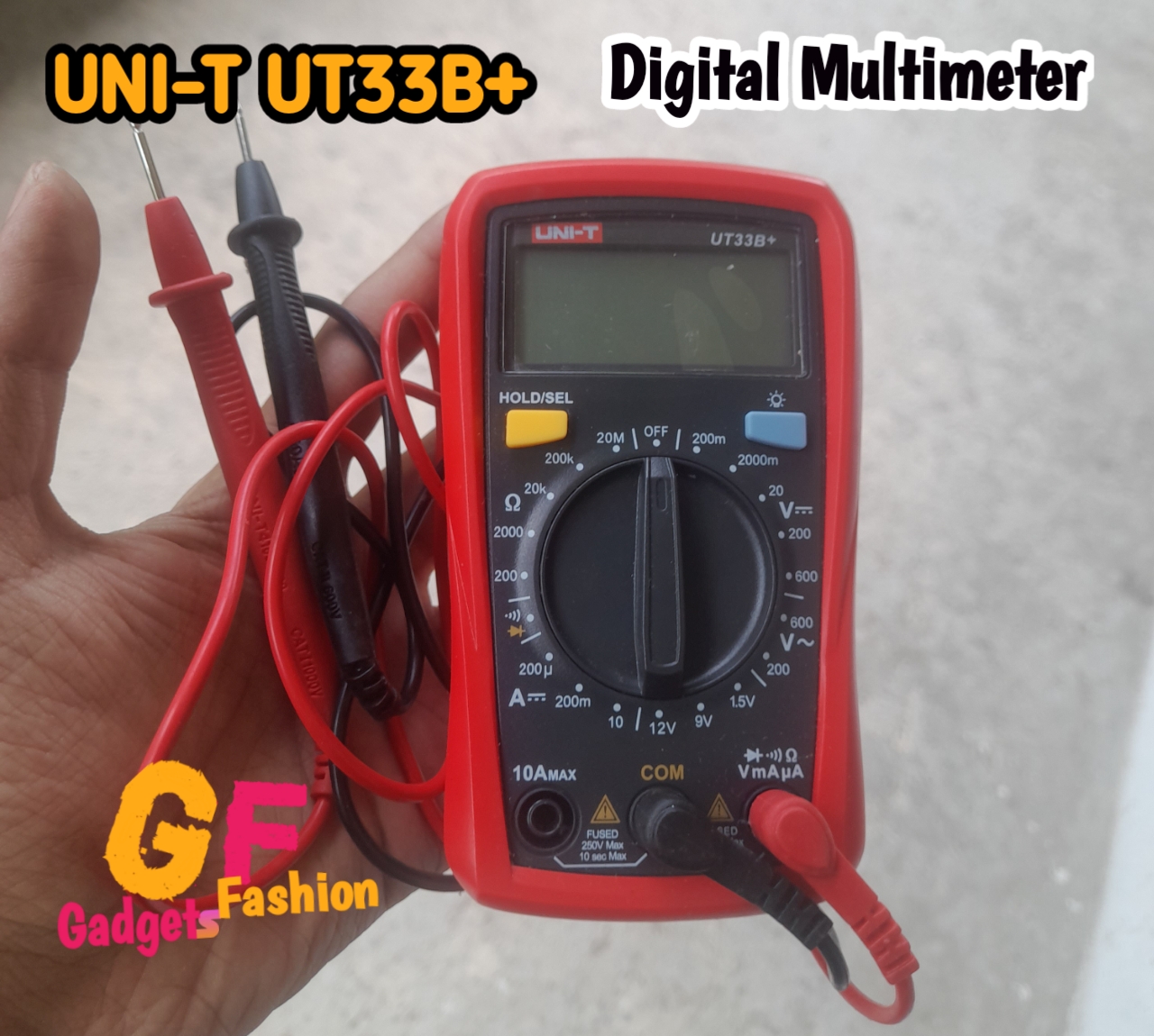 UNI-T UT33B+ Digital Multimeter AC DC Resistance Frequency Auto Range Meter