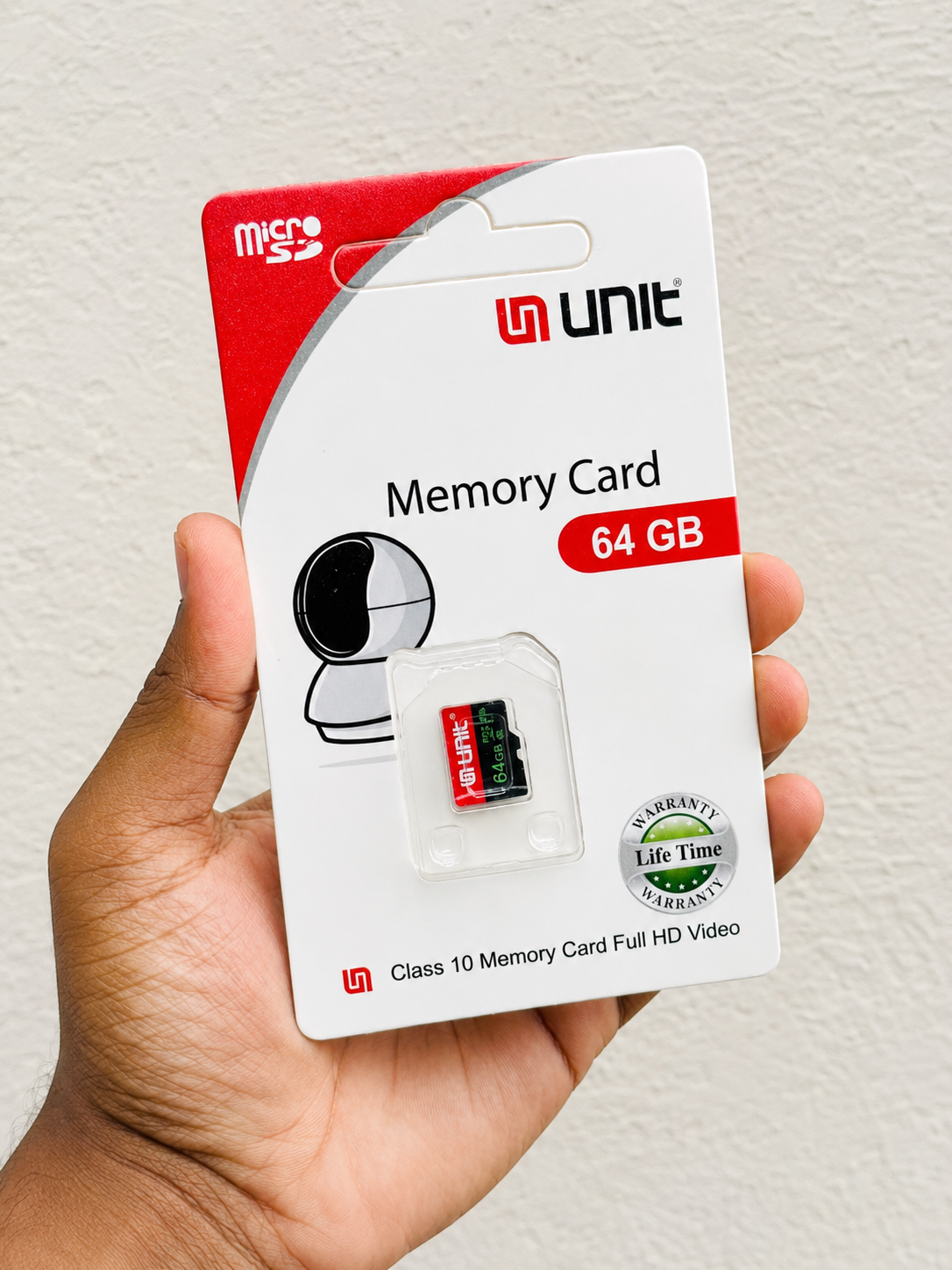 UNIT 64GB Memory Card Class 10 Memory Card Full HD Video