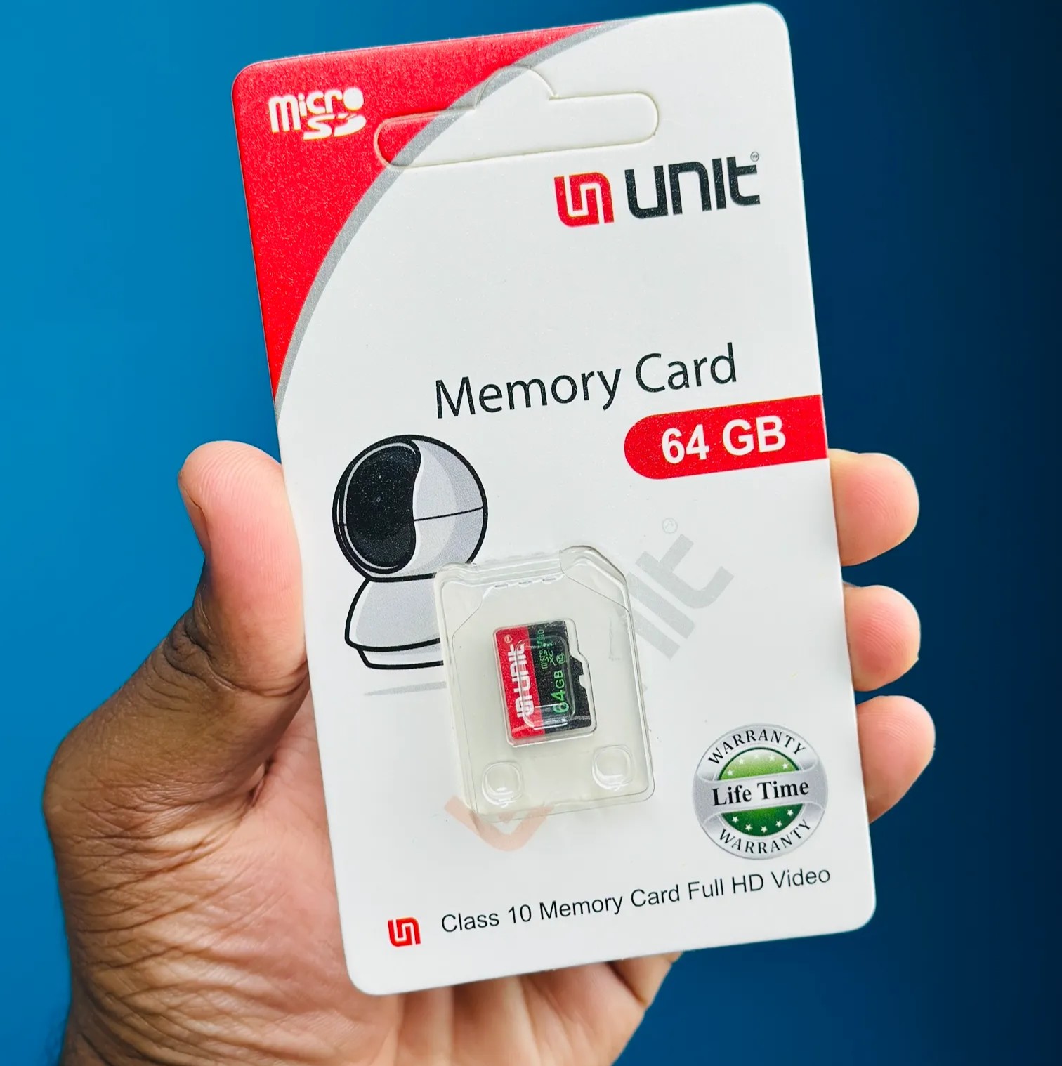 UNIT 64GB Memory Card Class 10 Memory Card Full HD Video